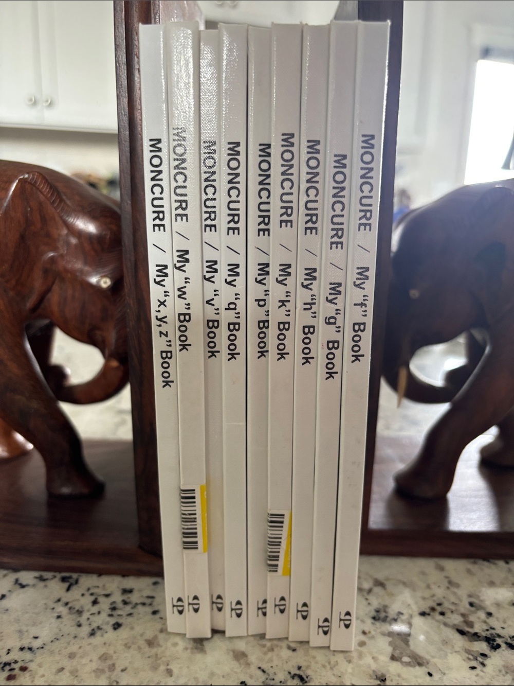 White Alphabet Learning Books for Kids - Set of Mini Reading Books